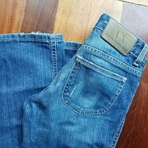 Armani Exchange Straight Leg Jean, Med Wash Sz 0R